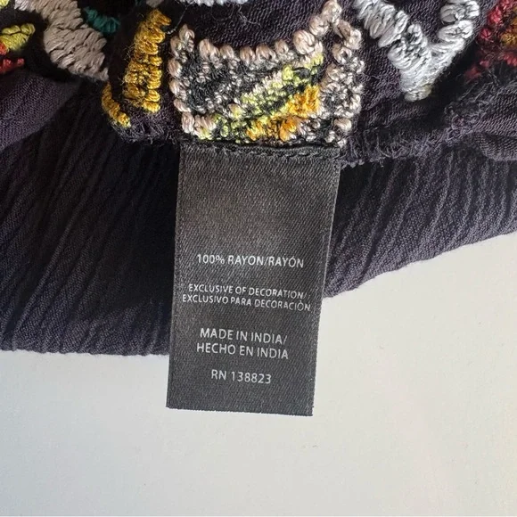 Idyllwind Women's Floral Haze Halter Crinkle Top Size Small - Picture 7 of 9